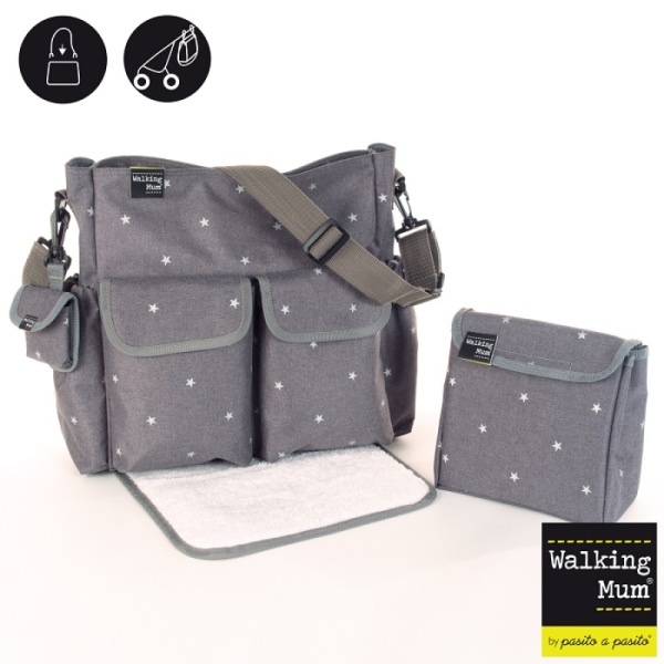 Walking Mum Sac à Langer Gaby Baby Winter Gris